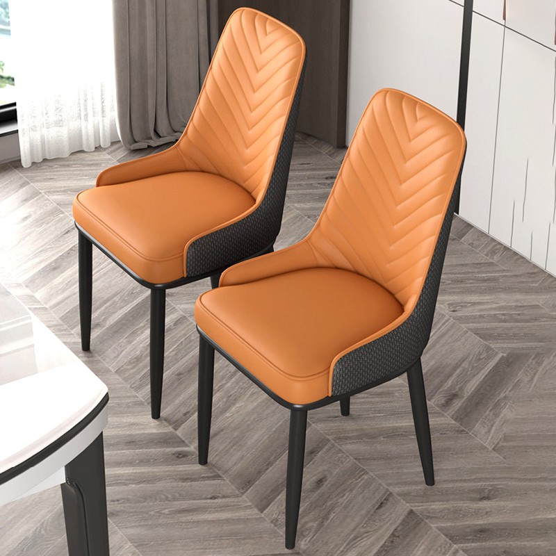 현대적인 미니멀리스트 고양이 발톱 가죽 다이닝 의자 홈 미니멀리스트 라이트 럭셔리 다이닝 의자 인터넷 연예인 협상 의자 등받이 다이닝 의자 호텔 다이닝 의자