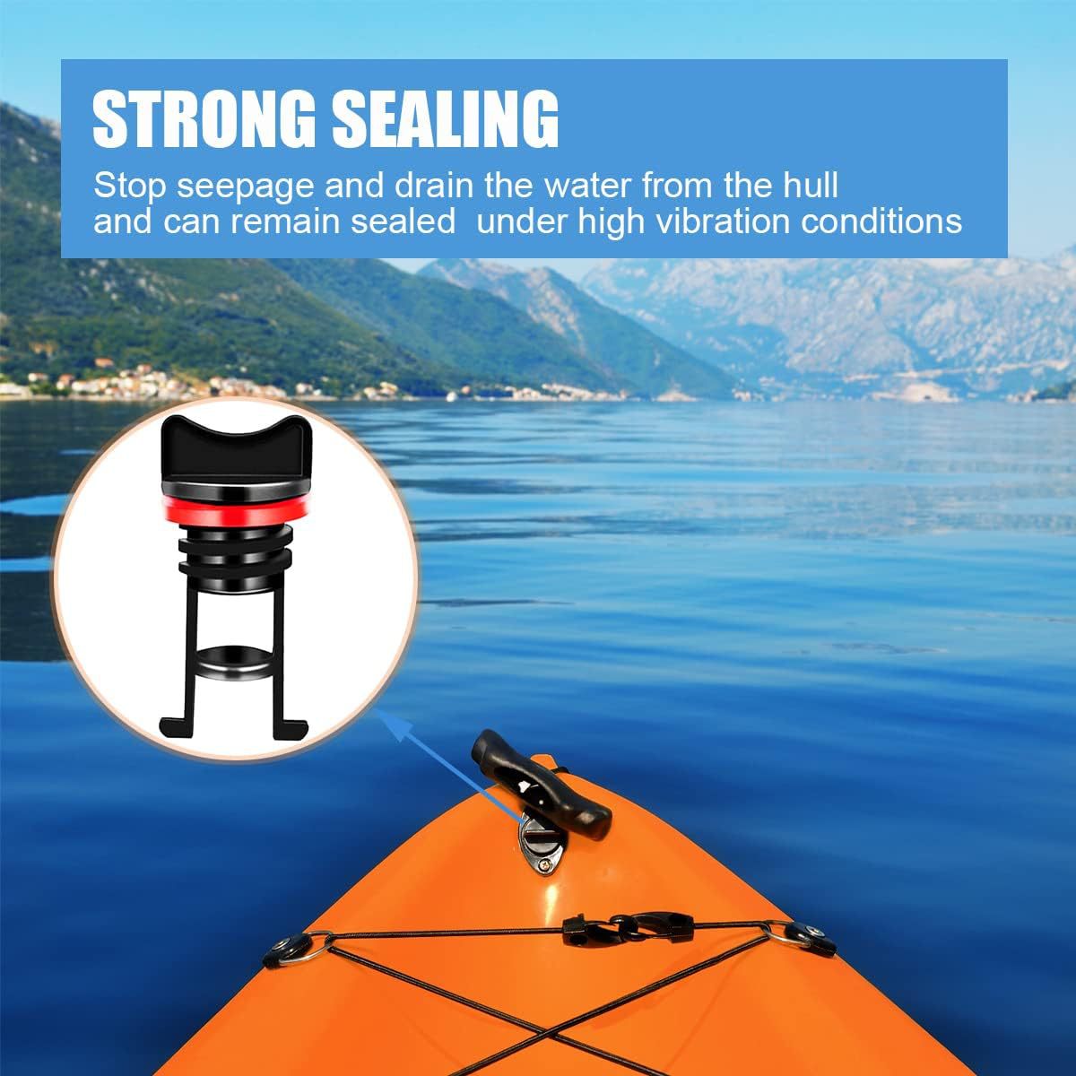 4Pcs Ocean Stream Kayak Canoe Nylon Drain Plug Replacement Kit