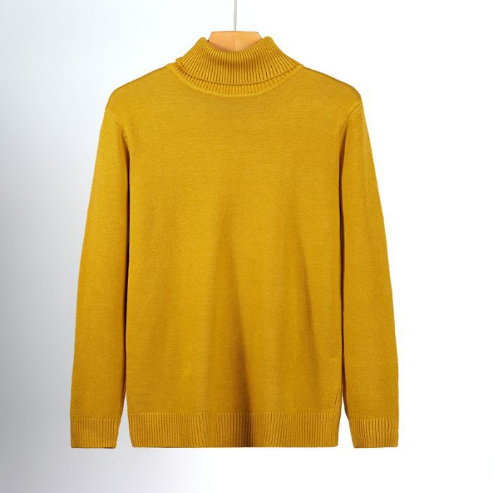 ​​Men's Slim-Fit Turtleneck Sweater – Business Casual Knit Pullover, Wrinkle-Resistant & Warm (M-3XL, 13 Colors)​​_voghion.com