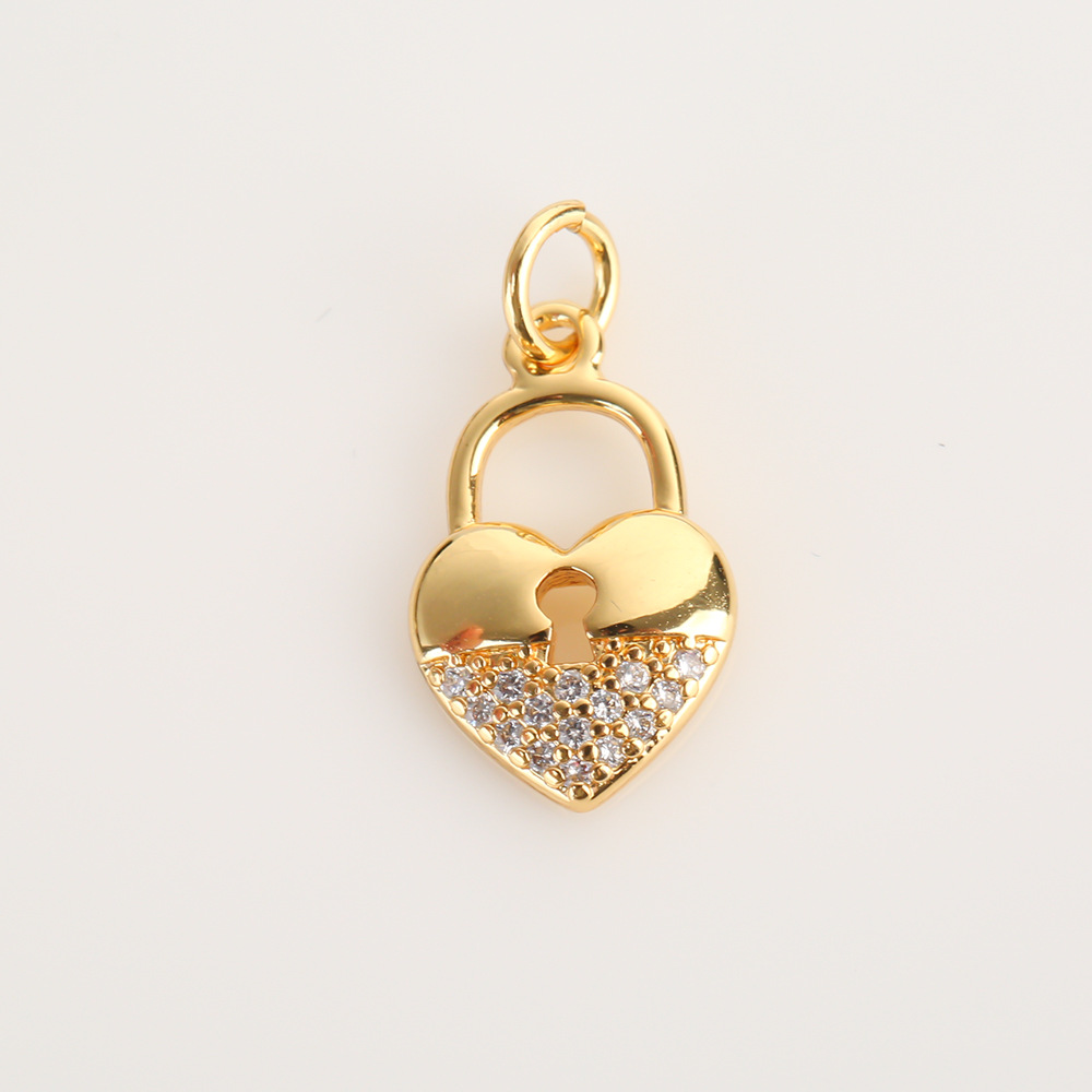 15g Weight Pendant Jewelry Making Type 10*10mm Jewelry Making Size Zircon Inlay Material DIY Jewelry Accessories Classification 1 Piece Quantity Copper Material Star, Heart Shape, Eye Pattern All Seasons Season Plating, Inlay Design IG Style Style 1 Piece 10*10mm Copper Zircon Star Heart Shape Eye Pendant 6