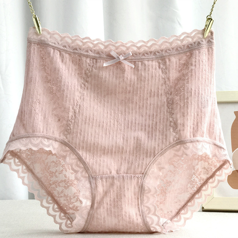 Factory direct underwear women's lace seamless high waist cotton antibacterial new fashion ladies shorts summer thin