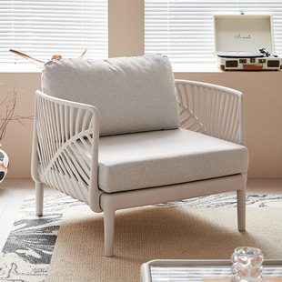 Nordic Outdoor Villa Sofa Courtyard B&B Hotel Sofa Chair Club Living Room Single and Double Table and Chair Combination Set