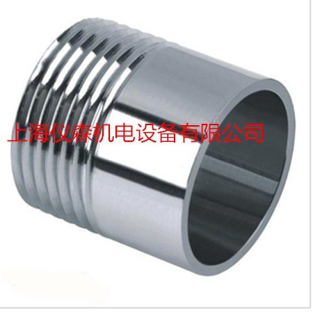 不锈钢304/316L圆抛光单头外丝圆抛光单头外螺纹直1分2分4分--4寸