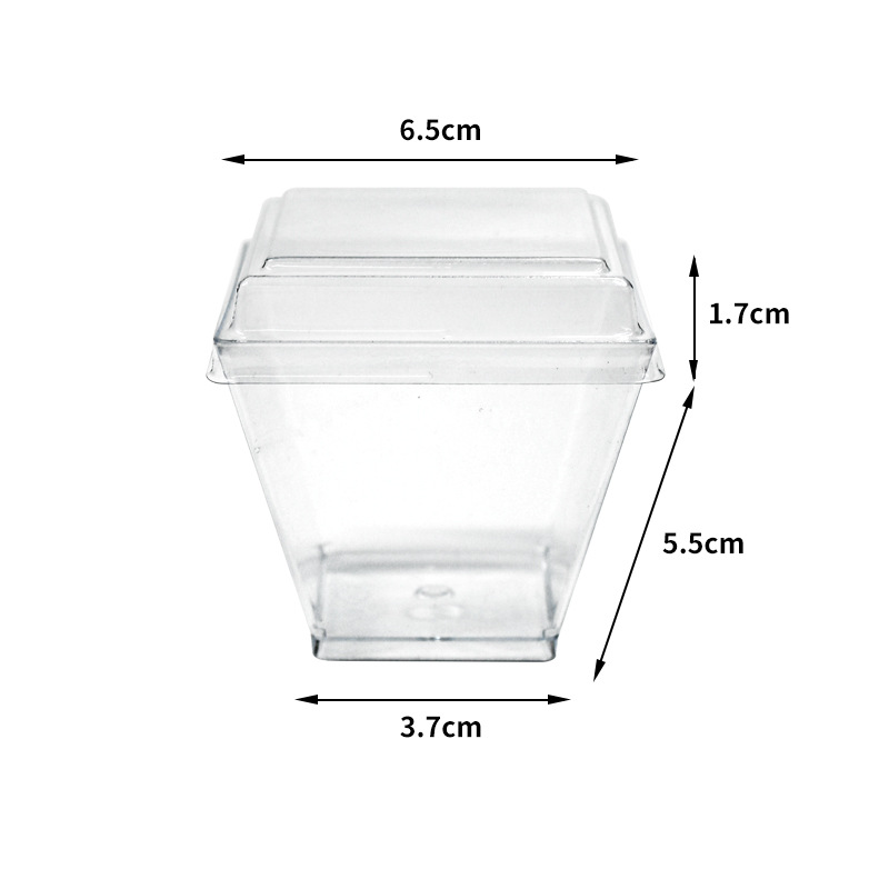 Vaso Desechable Trapezoidal para Postres de 150ml de Plástico Rígido PS Desechable para Helados image 31