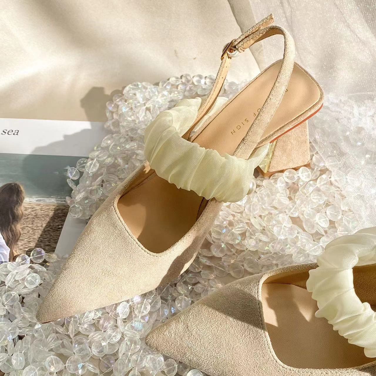 Elegante dames slingback pumps met hak voor de zomer_voghion.com