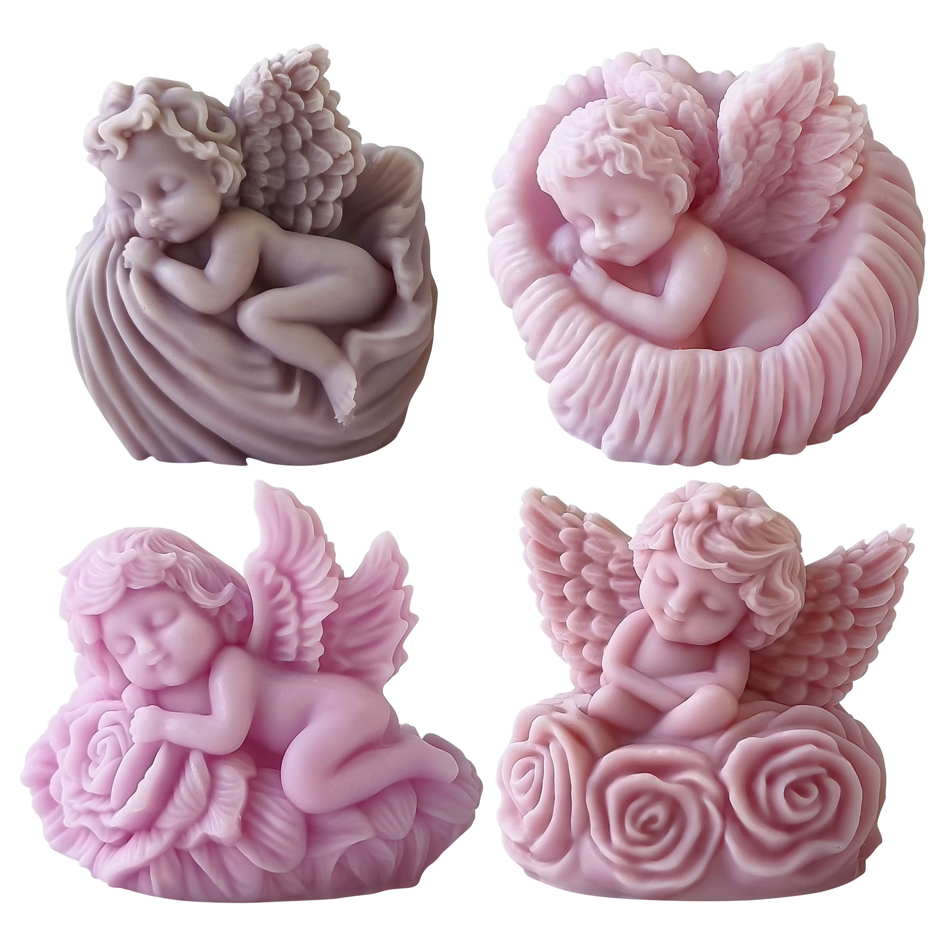 Jiahui Baby Angel Banana Mould DIY Rose Angel Magnetic Strip Ornamento Abrasivo