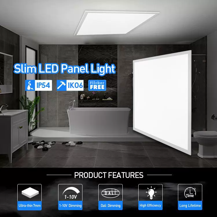 7mm超薄 LED 12-60W 多规格 CE/RoHS 认证 IP54 防水 面板灯