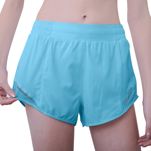 Spring and summer new style mesh splicing fitness running yoga pants fake two-piece sports shorts for women breathable, quick-drying and anti-exposure