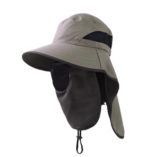 Men's Summer Fishing Sun Protection Cap Fisherman Hat Internet Celebrity Sun Protection Waterproof Face Covering Dustproof Sun Protection Cap Thickened Cap 