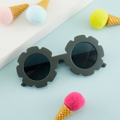 Stylish Tire Flower Children's Sunglasses Baby Sunflower Sunglasses Party Doll Trendy Kid Sunglasses