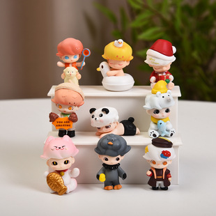 Bubble Mart Dimoo Series Second Creation Cute Doll Blind Box Toy Ornaments DIY Trendy Toy Doll Jewelry Pendant