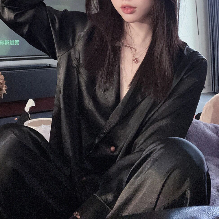더블 롱 트윌 블랙