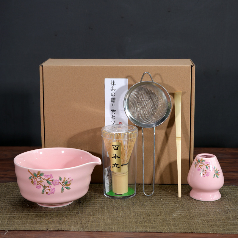 Japonés Matcha tazón Matcha túnica canción té herramientas de pedido taza de té de cerámica taza de té mezclador Matcha cepillo taza de té
