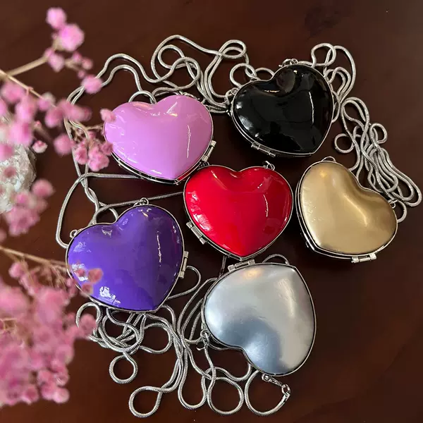 Heart-Shaped Textured Chain Bag, Trendy Shoulder Crossbody Bag for Women, Korean Niche Tb Bag, Sequined Fashion Versatile Bag