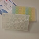 便携式28天分格药盒 翻盖塑料药盒 旅行药品收纳盒 透明防尘设计