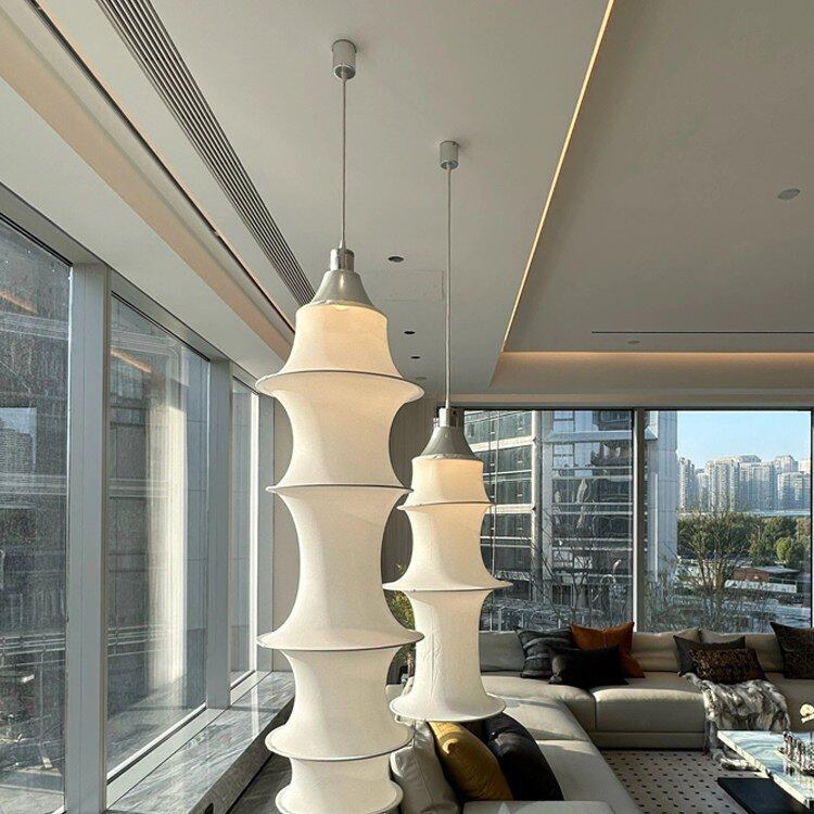 Japanese-Style Vintage Wabi-Sabi Long Bamboo Pendant Light Designer Villa Bedroom Duplex Rotating Loft Staircase Light Japanese-Style Vintage Wabi-Sabi Long Bamboo Pendant Light Designer Villa Bedroom Duplex Rotating Loft Staircase Light