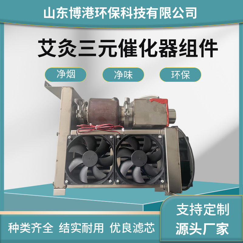 厂家直供医疗保健艾灸净化器烟雾除味净化仪三元催化器艾灸净化包