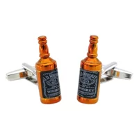 Европейские и американские модные тренды запонки whiskey виски винные бутылки запонки французская рубашка манжеты рот мужчины