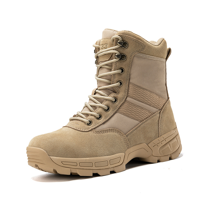 Fuente del fabricante Botas de combate para hombre Nuevos zapatos de entrenamiento en el desierto Botas de senderismo al aire libre