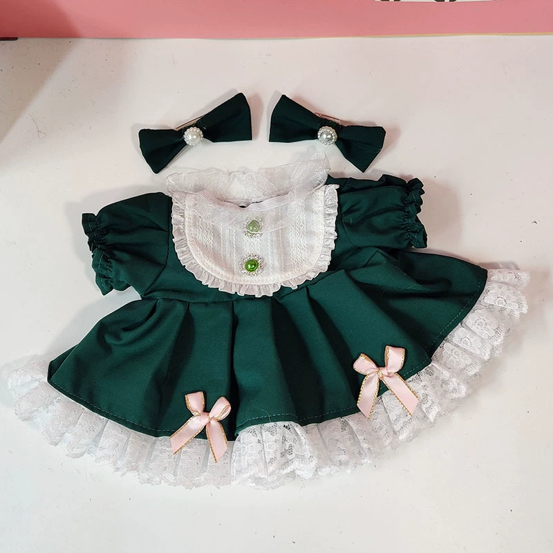 Кукла, платье, юбка, 30 см, с маленькими мишками, детская одежда