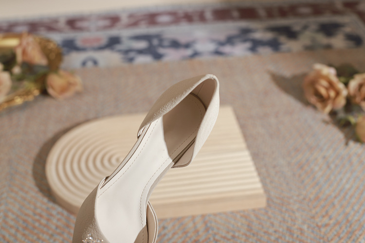 Elegant Women's Stiletto Heel Pumps With Crystal Square Buckle_voghion.com