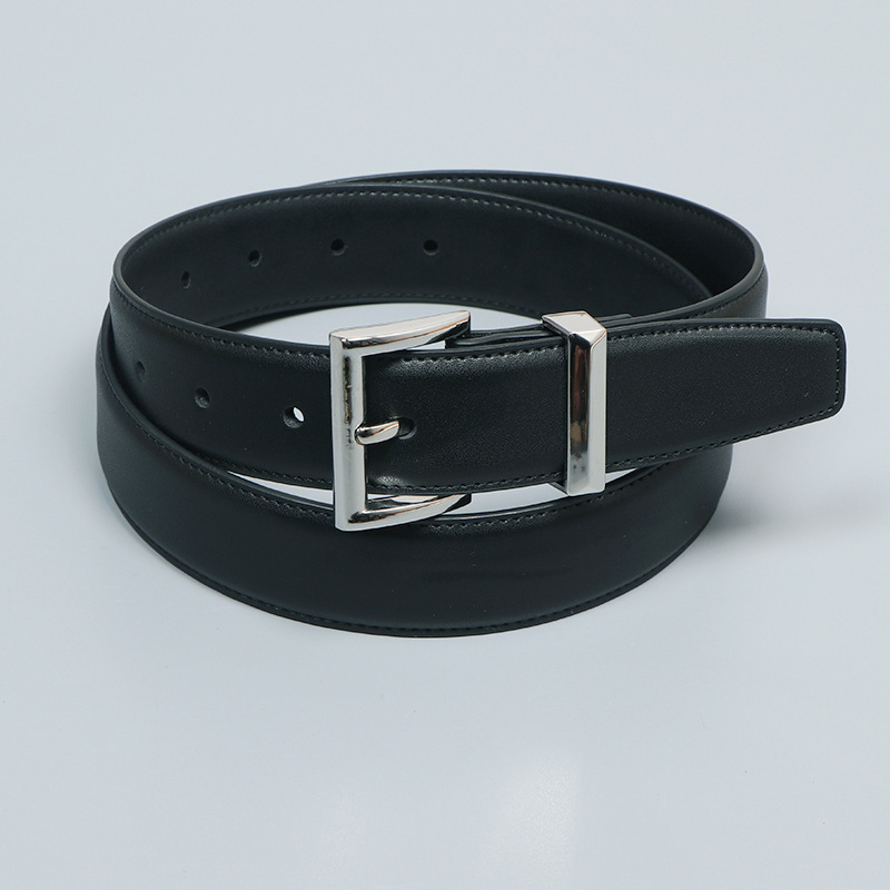 2025 Spring New Style Simple and High-End Wide Belt Women's Two-Layer Cowhide Belt Trendy with Jeans Low-Waist Pants 2025 Spring New Style Simple and High-End Wide Belt Women's Two-Layer Cowhide Belt Trendy with Jeans Low-Waist Pants