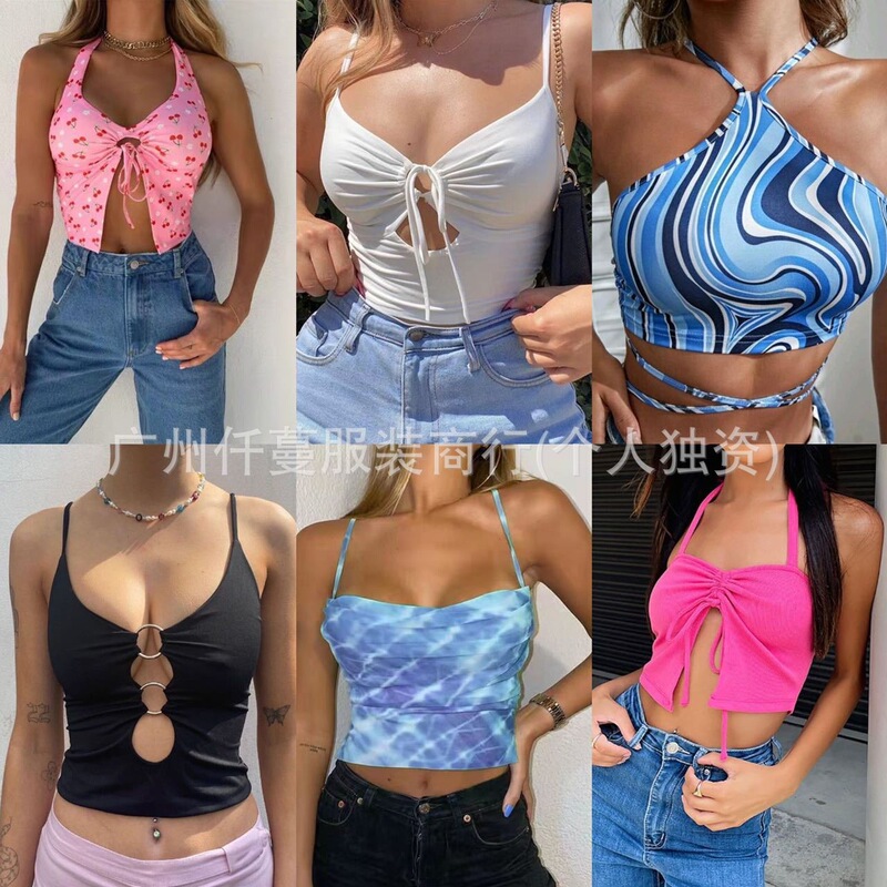 Shein miscellaneous foreign trade items: blouses, tank tops, camisoles, strapless dresses, miscellaneous women's clothing, foreign trade miscellaneous overstock items