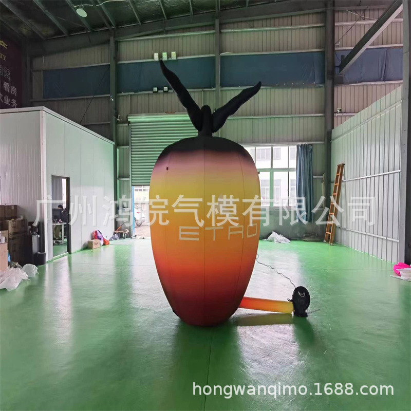 充气苹果卡通仿真充气果蔬模型花朵果蔬商场美陈装饰充气广告造型
