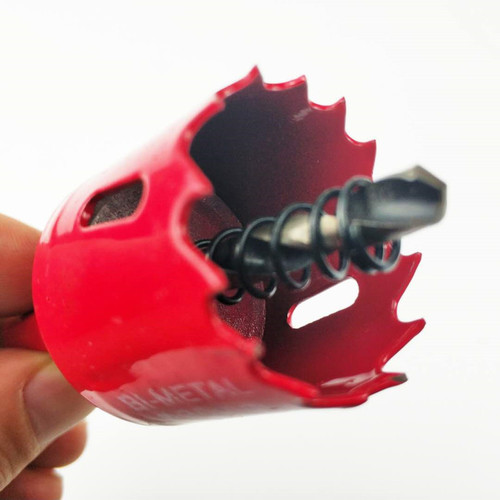 New Partner Hole Opener Bi-Metal Woodworking Drill Bit Red Hole Opener Gypsum Board Hole Expander