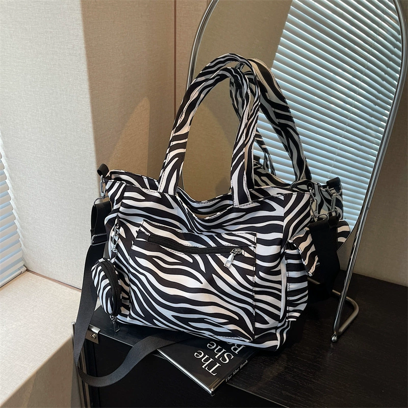 (Cross-border trading), capacious shopping bag one shoulder, zebra