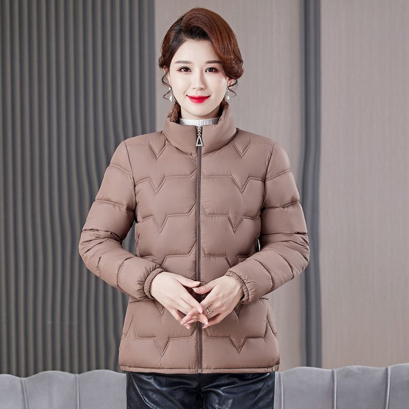 冬季短款立领加厚中年棉衣女冬外套时尚洋气减龄女士棉服冬装棉袄|undefined