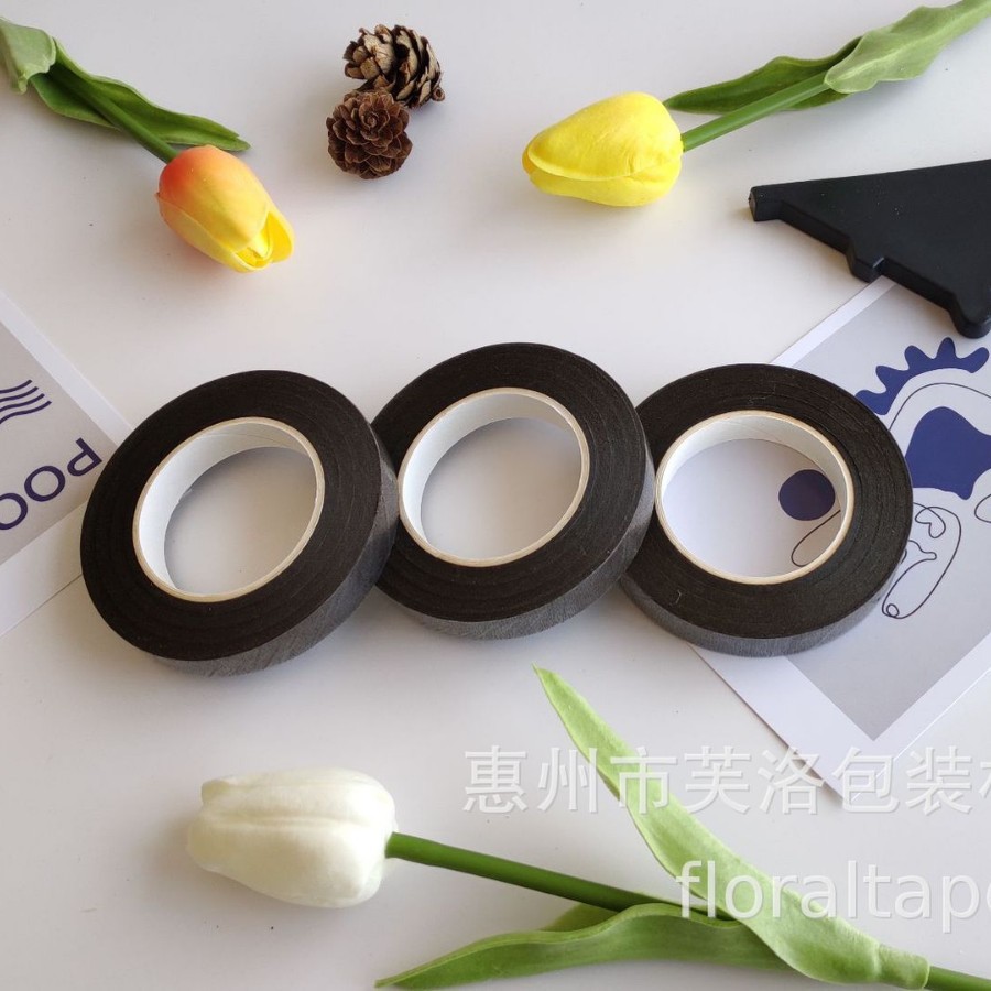 Venta directa de fábrica cinta floral 27 m cinta de varilla de flor al por mayor cinta de papel crepé cinta floral DIY producción