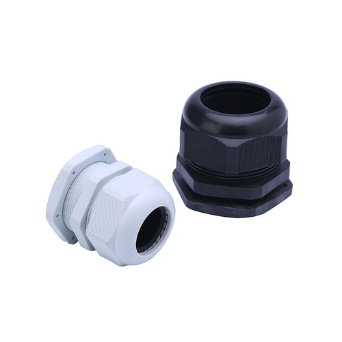 Plastic cable waterproof joint IP68 nylon sealing gland PG type M type external thread waterproof connector