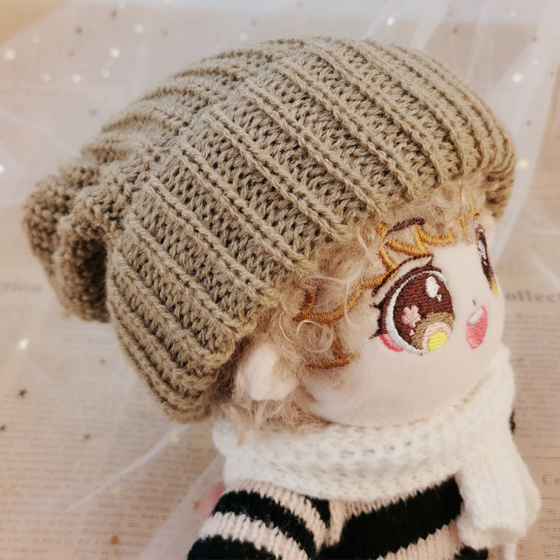 20cm свитера из хлопка, шерстяной нити, шапка, шарф, маленькая ткань, 3 очка за аксессуары для кукол bjd pic 8