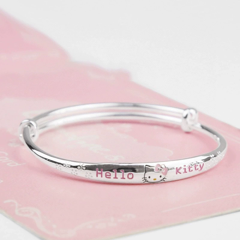 Hello kitty, fashionable silver bracelet