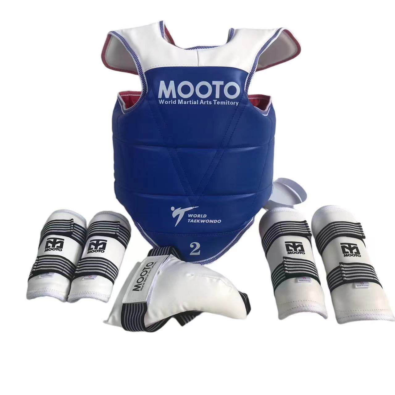 Equipo de protección de taekwondo conjunto completo equipo de combate real para niños tipo de competencia traje de entrenamiento Protección corporal casco máscara conjunto de cinco u ocho piezas