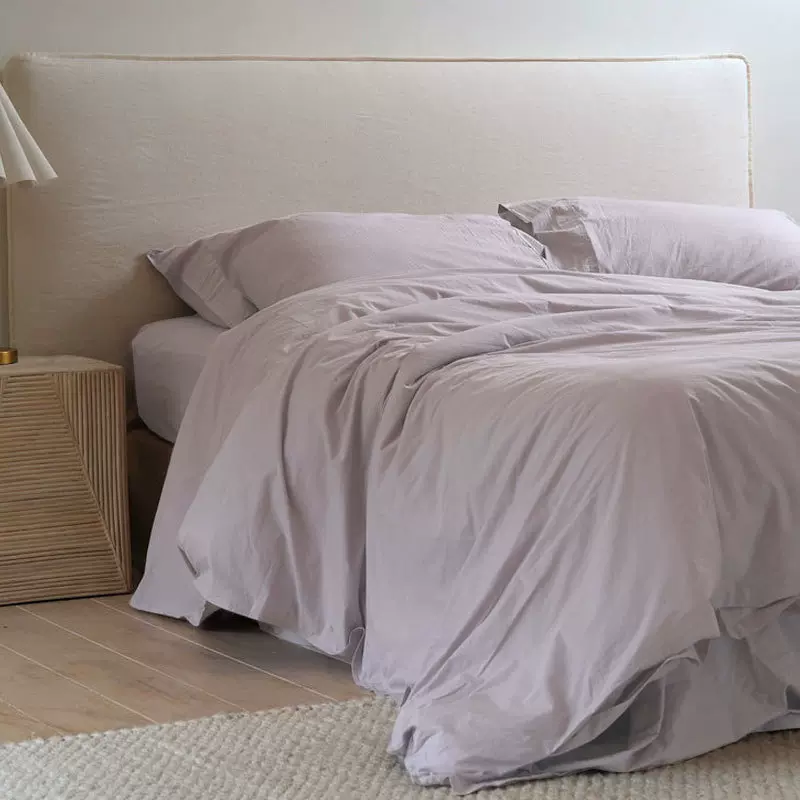 日式全棉水洗棉四件套ins风纯色简约宿舍裸睡纯棉床上用品批发