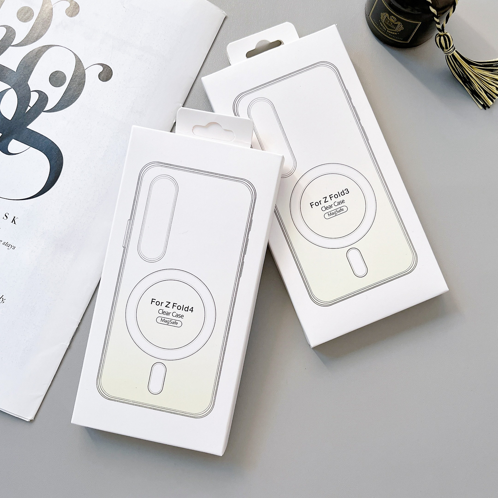 Magnetic Shockproof Acrylic Phone Case For Samsung Fold Series_voghion.com