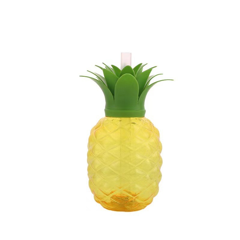 Taza de agua creativa desechable de verano de estilo ins Taza de paja de plástico PET linda femenina Taza de estilo de verano de alto valor