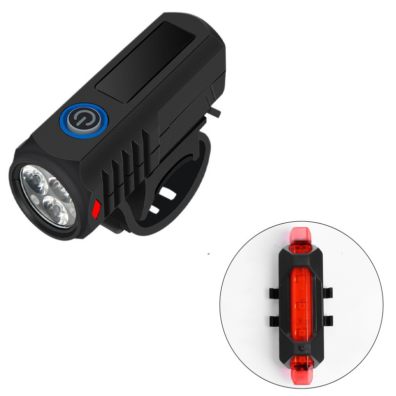 国境を越えた新しい自転車ライト USB 充電ナイトライディングヘッドライト屋外ライディング高輝度バッテリー寿命マウンテンバイク警告灯|undefined