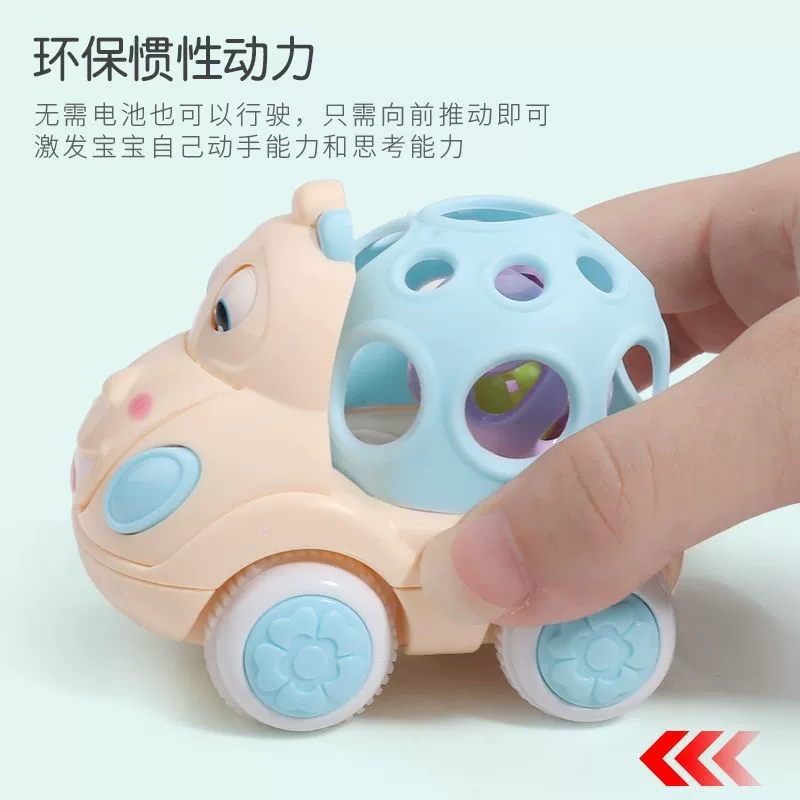 Модельная игрушечная машинка для мальчиков для малышей, инерционная мешкообразная игрушка, со звуком, раннее образование