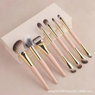 Makeup Brush, Eye Shadow Brush, Contour Brush, Foundation Brush, Stippling Brush, Portable Set, Novice Travel Set