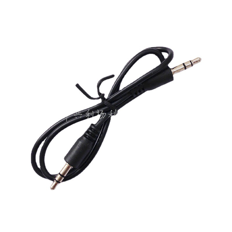 3.5MM公对公手机音频线铜包钢弯头AUX汽车载音响平板玩具0.5米