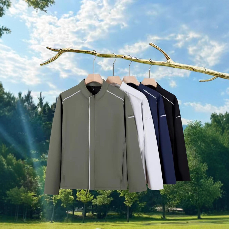 Softshell Stand Collar Jacket with Elastic, Wear-Resistant, Windproof, Waterproof, and Reflective Features, Similar to Lei's Model, Small + Mi Car Factory Uniform