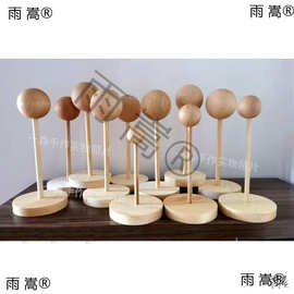 实体娃娃支架b假发泥塑洋娃娃娃头3分4分8分模型ob11木制台修剪