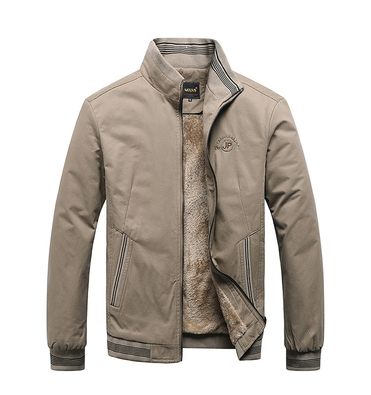 Herren Winterjacke Für Business Casual Mit Weichem Plüschfutter_voghion.com