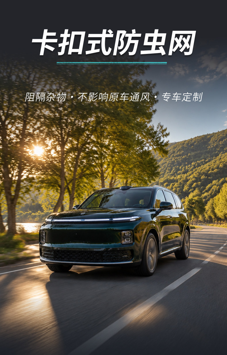 Suitable for Leapmotor D19, brand new Songgu Green Starry Sky insect-proof net, dust-proof water tank protection, integrated snap-on grille