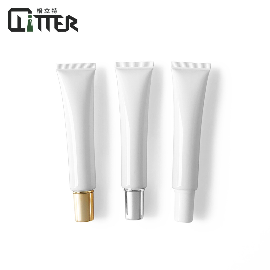 Spot 30gml White Glossy Matte Tube Cosmetic Packaging Material Inner Plug Sub-package Lotion Essence Eye Cream Printing