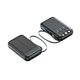 Wholesale mini solar energy comes with four-wire lanyard LED light 20000 mA large capacity charging treasure mobile power supply