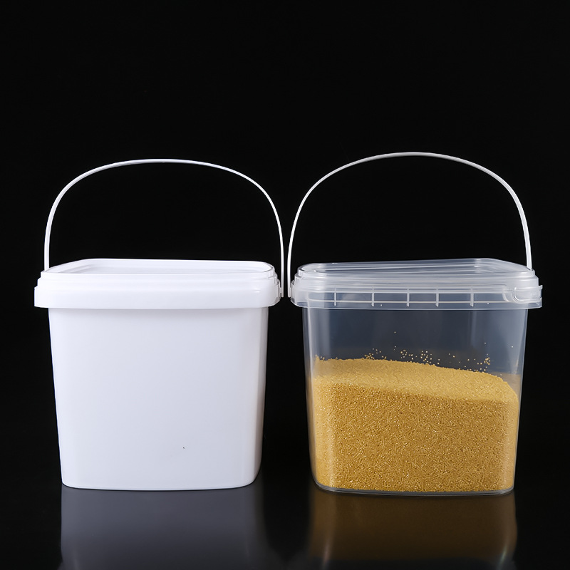 厂家批发5L升塑料桶食品级涂料农药密封包装桶带盖白色5kg公斤桶